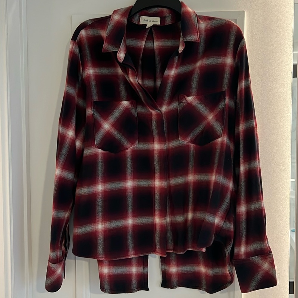 Cloth & Stone flannel shirt, sz L